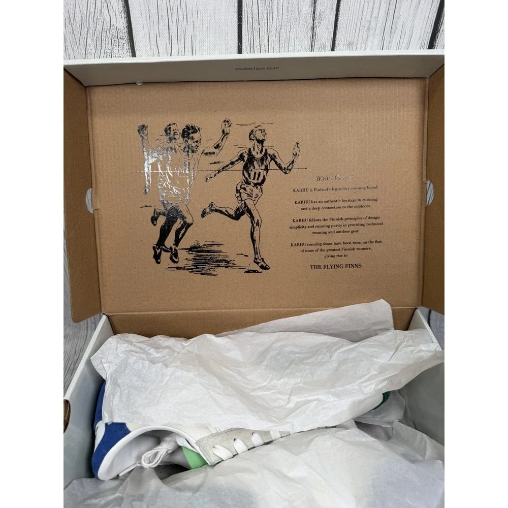 Karhu Albatross 82 Foliage Green White Navy F807036 Men's US 9.5 Suede OG Box